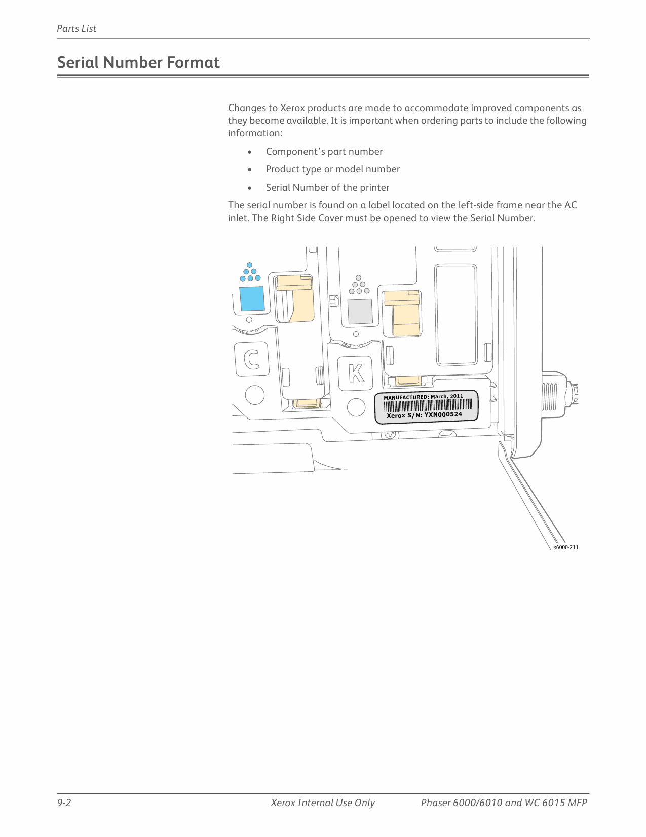 Xerox Phaser 6000 6010 WorkCentre-6015MFP Parts List Manual-1